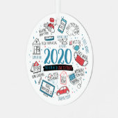 2020年クリスマス検疫記念活動 メタルオーナメント (正面左)