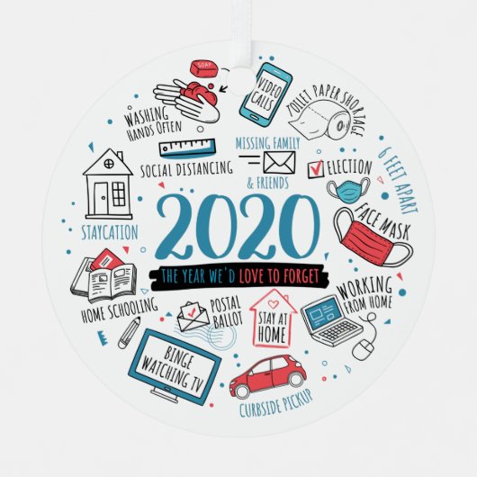 2020年クリスマス検疫記念活動 メタルオーナメント (正面)