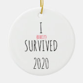 2020年クリスマス飾り検疫 セラミックオーナメント (正面)