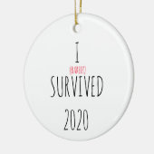 2020年クリスマス飾り検疫 セラミックオーナメント (左)