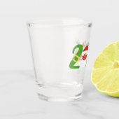 2020年クリスマス |サンタとトナカイのマスク ショットグラス (左)