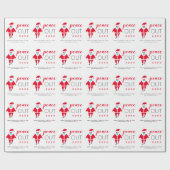 2020年クリスマス、サンタマスクの平おもしろい和を祈る ラッピングペーパー (フラット)