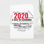 2020年クリスマス | 検疫ハヌカー | 世界的流行 シーズンカード (正面)