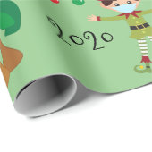 2020年コロナクリスマスマスク ラッピングペーパー (ロールコーナー)