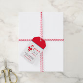 2020年サンタインおもしろい顔マスク ギフトタグ (より糸付き)