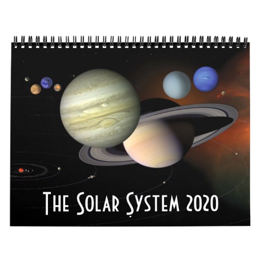 2020年システム太陽の宇宙天文学の惑星 カレンダー (カバー)