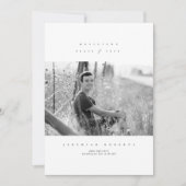 2020年セリフの耐障害クラスの卒業 招待状 (正面)