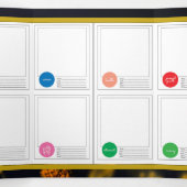 2020年チャリティ国際的コンサートプランナー 三つ折りクリスマスカード (内部中)