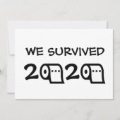 2020年トイレットペーパー・クリスマスを生き延びた 招待状 (正面)
