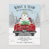 2020年トイレ紙おもしろいヴィンテージトラック シーズンポストカード (正面)