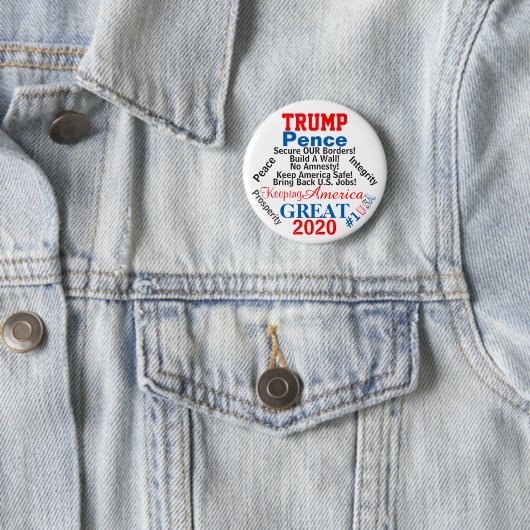 2020年トランプ選大統領の挙 缶バッジ (インサイチュ)
