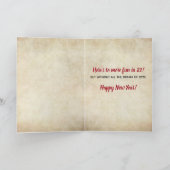 2020年ドラマのないアメリカのゴシック様式の新年 シーズンカード (内部)