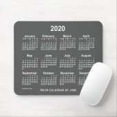 2020年ネオン炭カレンダー(Janz) マウスパッド (マウス)