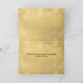 2020年ネズミのかわいい白ネズミの金ゴールド シーズンカード (内部)