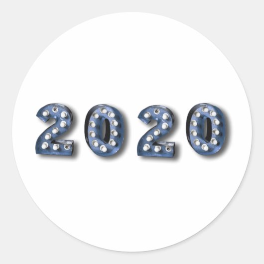 2020年ハッピーニューイヤー22 ラウンドシール (正面)