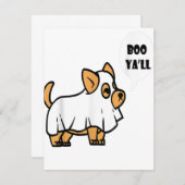 2020年ハロウィン衣装 - コーギー犬ミーム 面白い子犬 招待状 (正面/裏面)