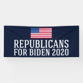 2020年バイデン氏共和党員 横断幕 (横)