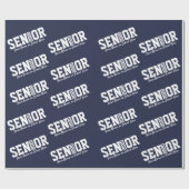 2020年パーソナライズされたのシニアブロックレタークラス ラッピングペーパー (フラット)