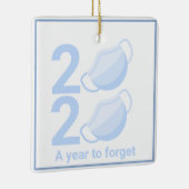 2020年パーソナライズされたパンデミックマスククリスマスツリー セラミックオーナメント (右)