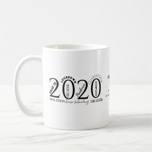 2020年パーソナライズされたパンデミック・コーヒー・マググ コーヒーマグカップ (左)