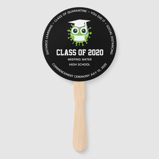 2020年パーソナライズされた卒業 ハンドファン (正面)