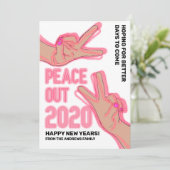 2020年ピンクのネオンライトが新年を迎える シーズンカード (スタンド正面)