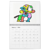 2020年ホットドカッコいいッグ&キャッツカレンダー カレンダー (2月 2026)