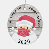 2020年マスクされたサンタラスティックウッドを思い出すために セラミックオーナメント (左)