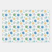 2020年マスク COVID-19 隔離パターン ラッピングペーパーシート (正面3)