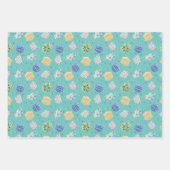 2020年マスク COVID-19 隔離パターン ラッピングペーパーシート (正面)