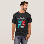2020年マッチングレア氏とミセスとしての初めてのクリスマス Tシャツ (正面フル)