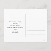 2020年ミニマリスト写真はがきへ シーズンポストカード (裏面)