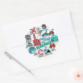 2020年ラウンドハイライトのシールを思い出す ラウンドシール (封筒)