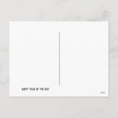 2020年ラットハッピン中国のグ旧正月 シーズンポストカード (裏面)