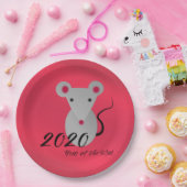 2020年ラット ペーパープレート (パーティー)
