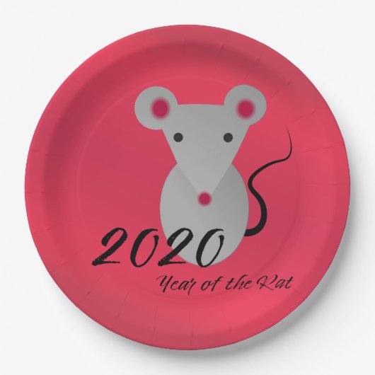 2020年ラット ペーパープレート (正面)