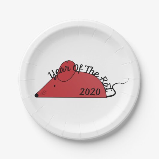 2020年ラット ペーパープレート (正面)