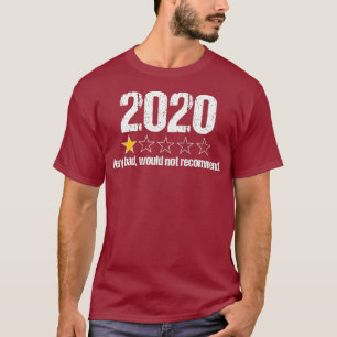 2020年レビュー1つ星の評価が非常に悪い場合 Tシャツ
