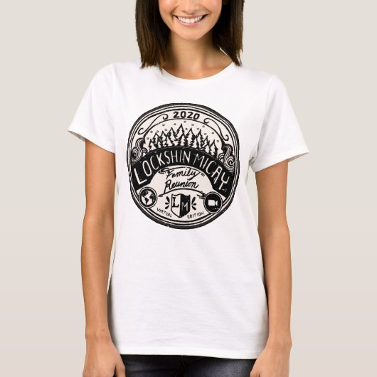 2020年ロックシン·マイケイ·懇親会Tシャツ女性白人 Tシャツ (正面)