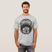 2020年ロックシン·ミケイ·懇親会Tシャツ-メンズ·グレー Tシャツ (正面フル)