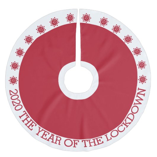 2020年ロックダウン型コロナウイルス大流行の年 ブラッシュドポリエステルツリースカート (正面)