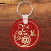 2020年中国のの旧暦 キーホルダー (正面)