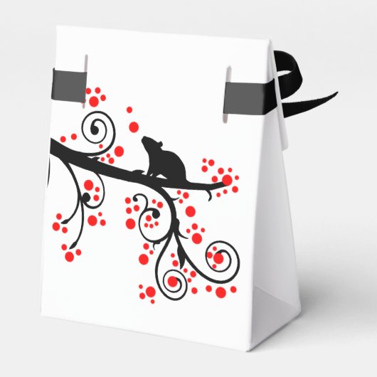 2020年中国の年末年始のネズミと木 フェイバーボックス (裏面サイド)