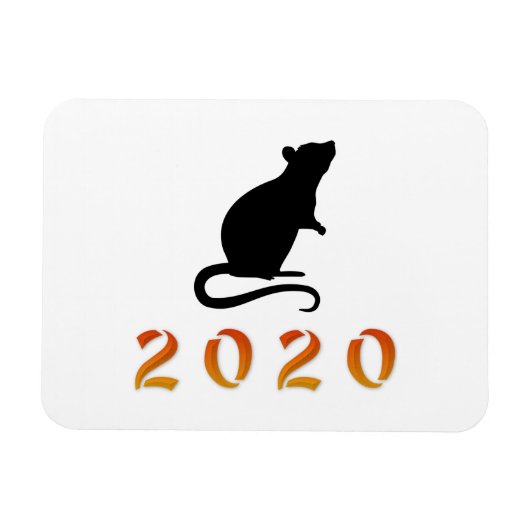 2020年中国の年末年始 マグネット (横)