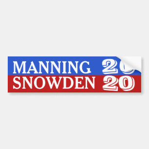 2020年人を配置するか、またはSnowden バンパーステッカー