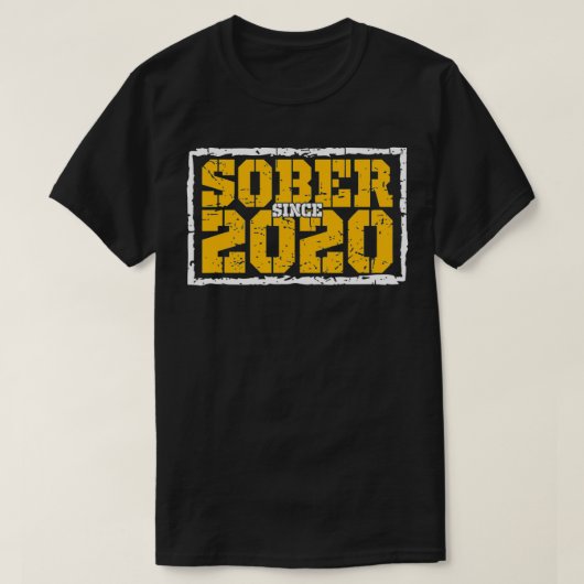 2020年以来のSoberヴィンテージ1年間の壮麗なアニバーズ Tシャツ (デザイン正面)