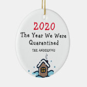 2020年休日検疫された年 セラミックオーナメント (右)