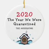 2020年休日検疫された年 セラミックオーナメント (裏面)