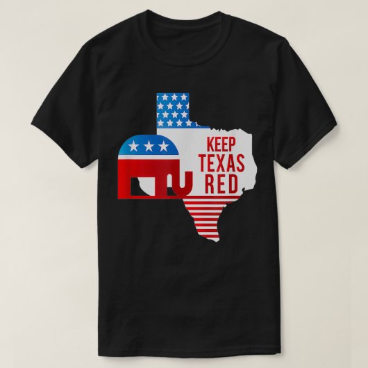 2020年保のTeas Red選挙共和党の投票 Tシャツ (デザイン正面)