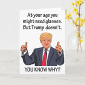 2020年切おもしろいり札のビジョン選挙ハッピーバースデー カード (黄色い花)